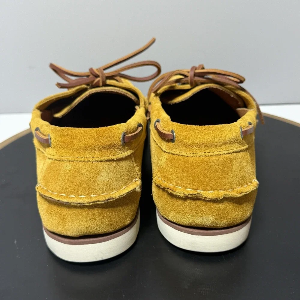 Allen Edmonds Shoes Mens Size 9 D Yellow Suede Boat Moc Toe Casual Forte 10